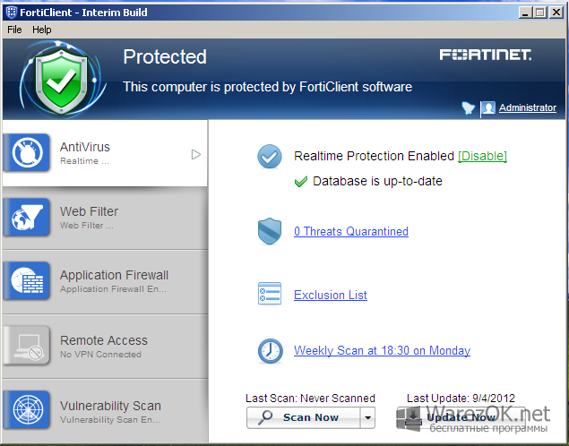 Fortinet antivirus download manageengine install feature transfer error catastrophic failure source component