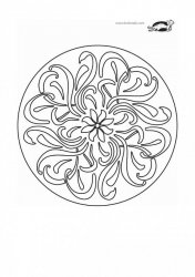 Mandala. Орнамент в круге (Раскраски для детей)