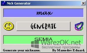 Nick Generator 1.0